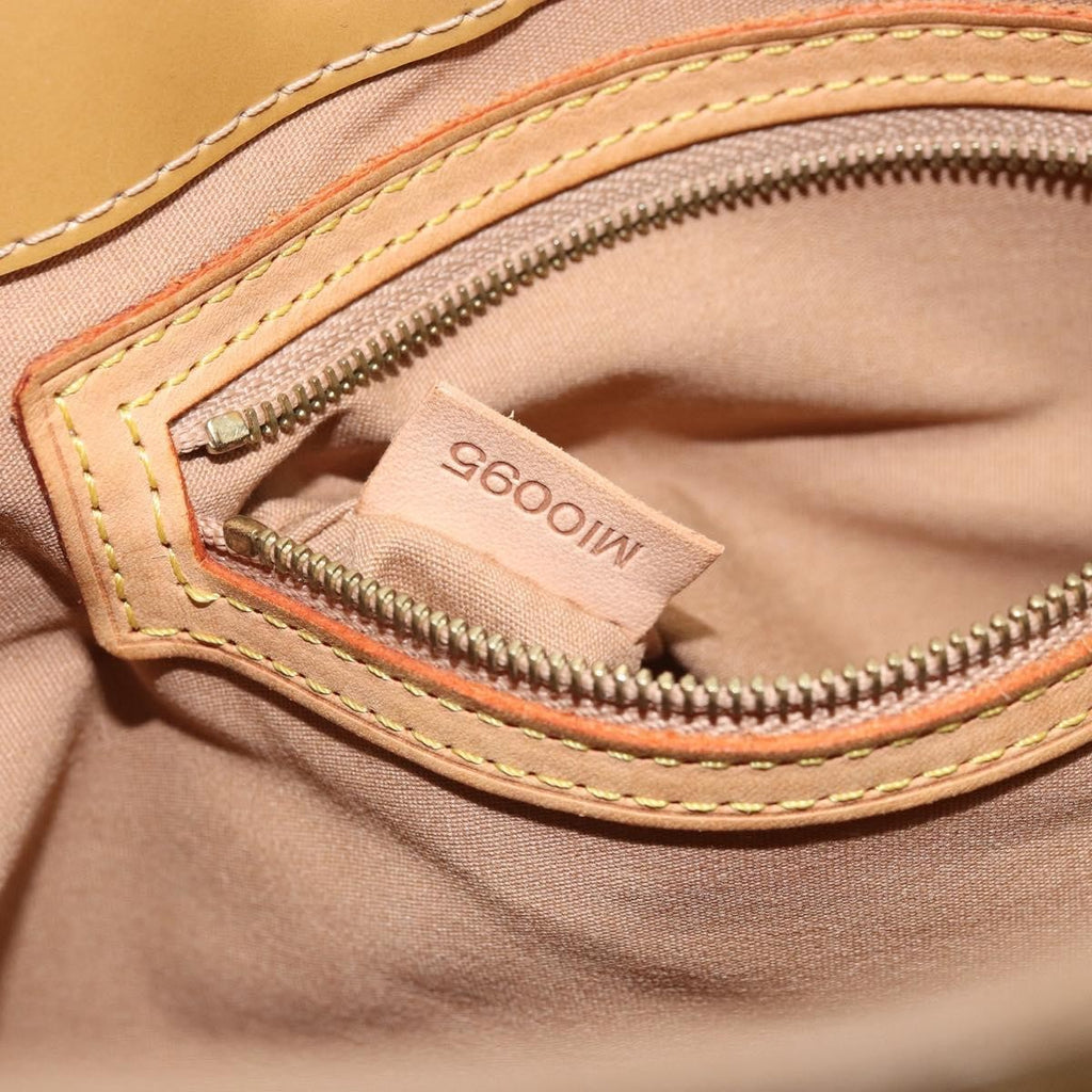 Louis Vuitton Reade Handbag Monogram Vernis Beige Patent_Leather Handbag (Pre-Owned)