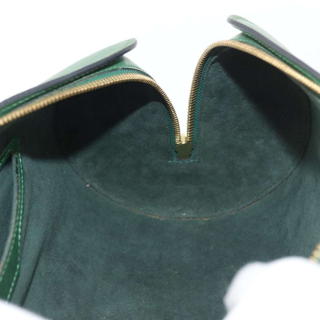 Louis Vuitton Soufflot Handbag Epi Leather Green Leather Handbag (Pre-Owned)