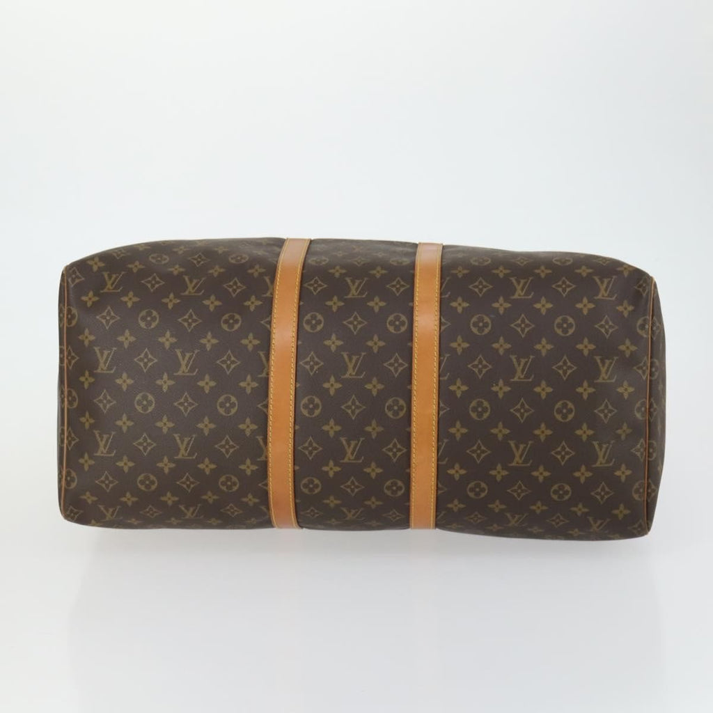 Louis Vuitton Keepall Bag Monogram Canvas Brown Canvas Travel Bag Bag (Pre-Owned)