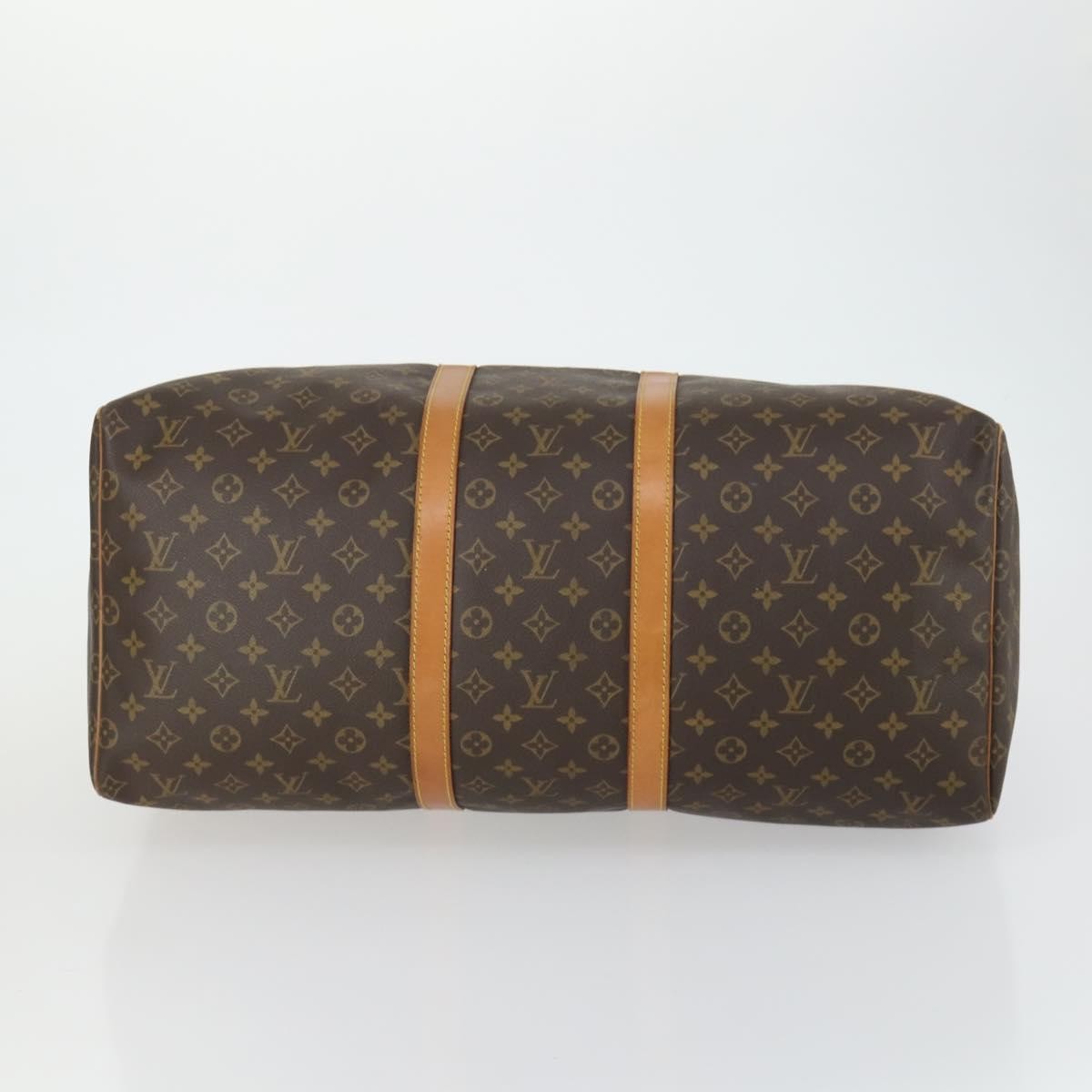 Louis Vuitton Keepall Bag Monogram Canvas Brown Canvas Travel Bag Bag (Pre-Owned)