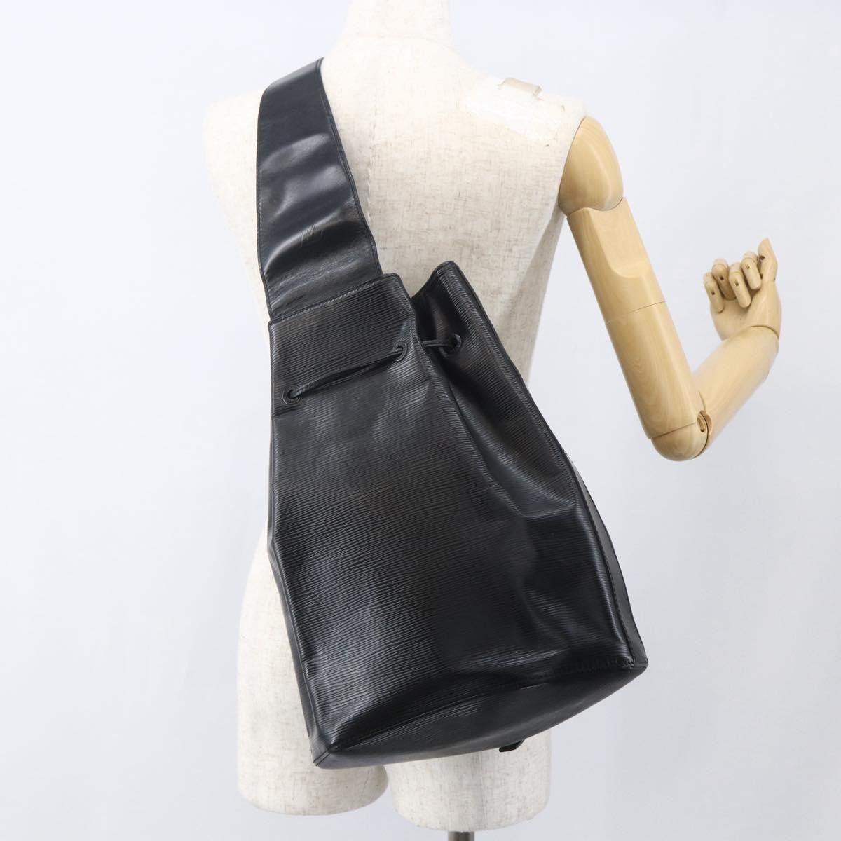 Louis Vuitton Sac A Dos Drawstring Backpack Epi Leather Black Leather Backpack Bag (Pre-Owned)