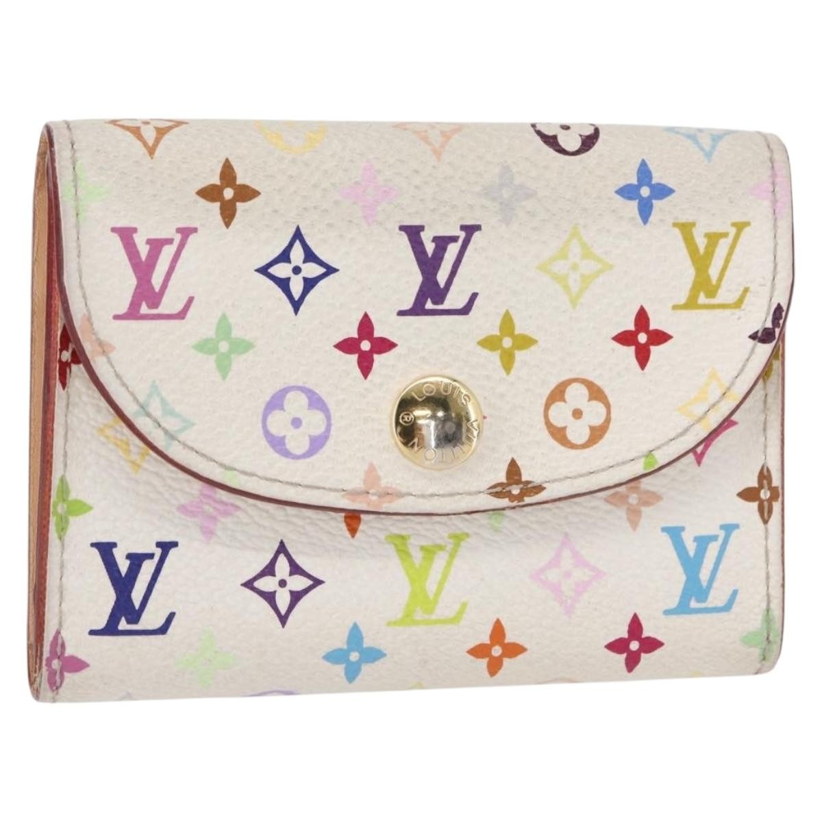Louis Vuitton Rosalie Flap Coin Purse Limited Edition Vivienne Damier Multicolour Canvas Card Holders Accessory (Pre-Owned)