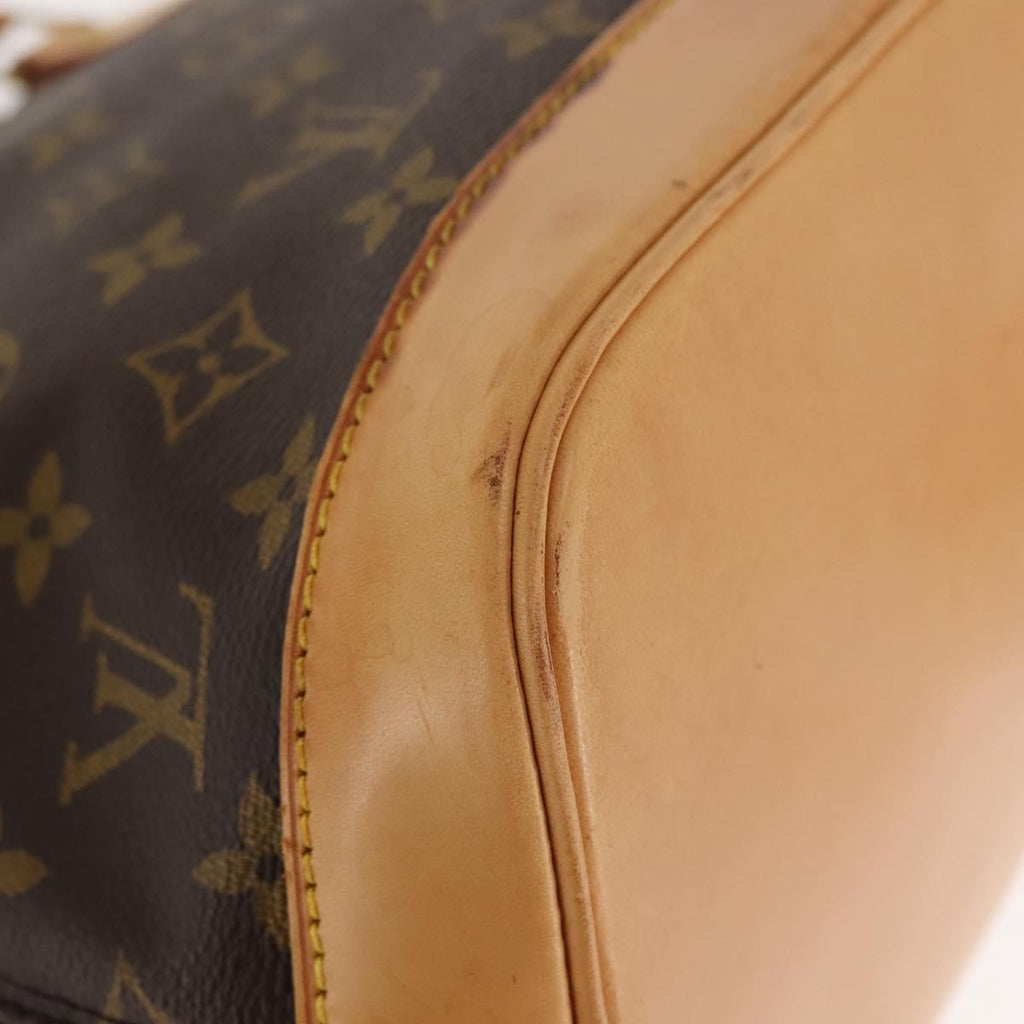Louis Vuitton Alma Handbag Monogram Canvas Brown Canvas Handbag (Pre-Owned)
