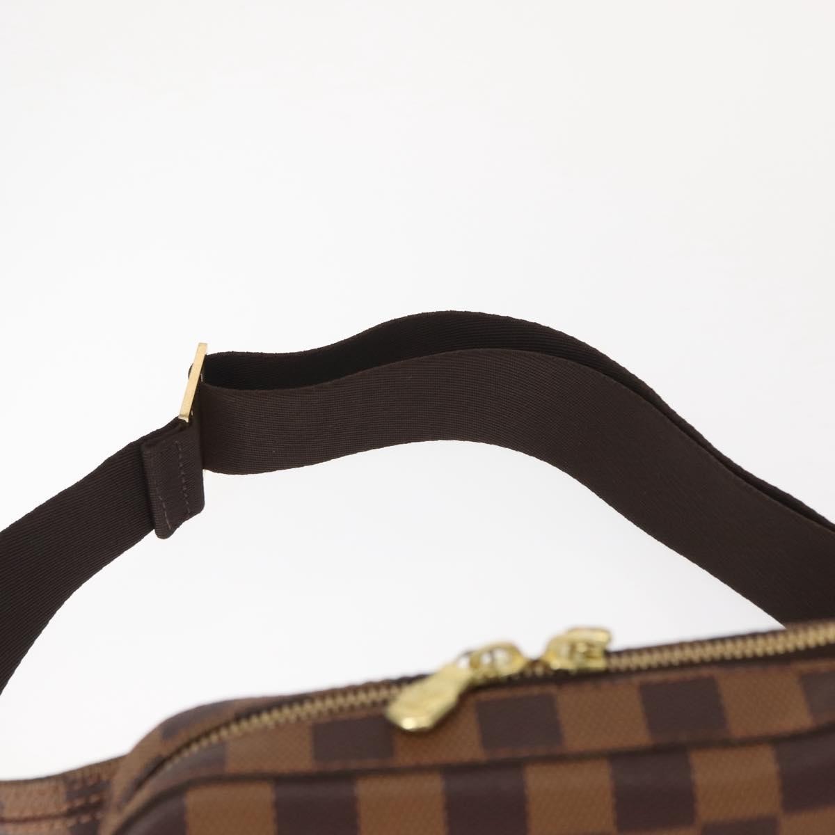 Louis Vuitton Geronimos Waist Bag Damier Brown Canvas Shoulder Bag Bag (Pre-Owned)