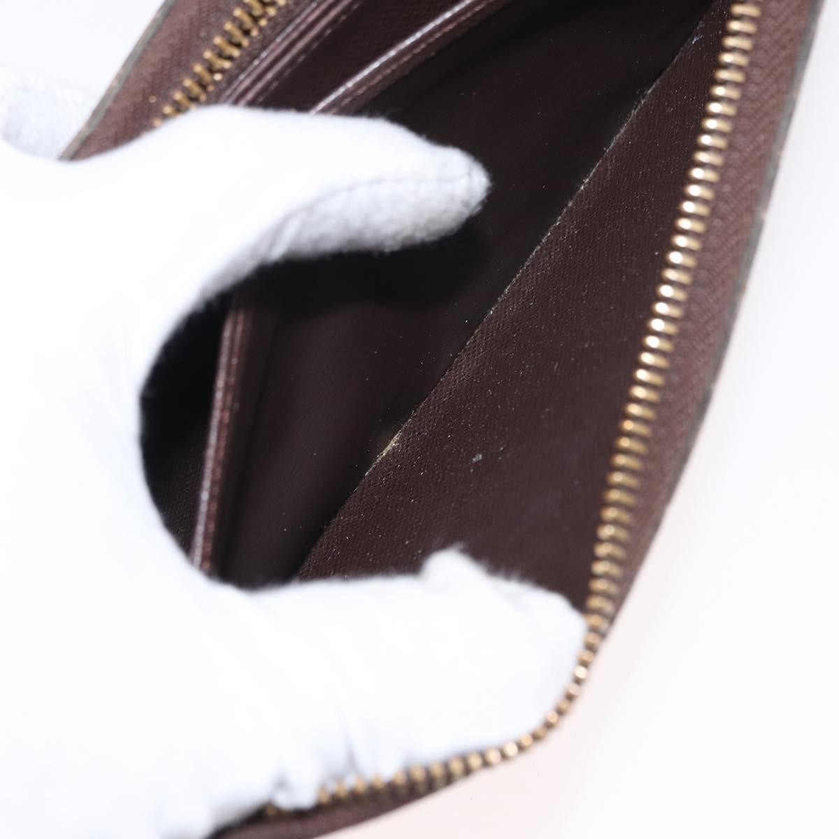 Louis Vuitton Zippy Wallet Nm Damier Brown Canvas Wallets Accessory (Pre-Owned)
