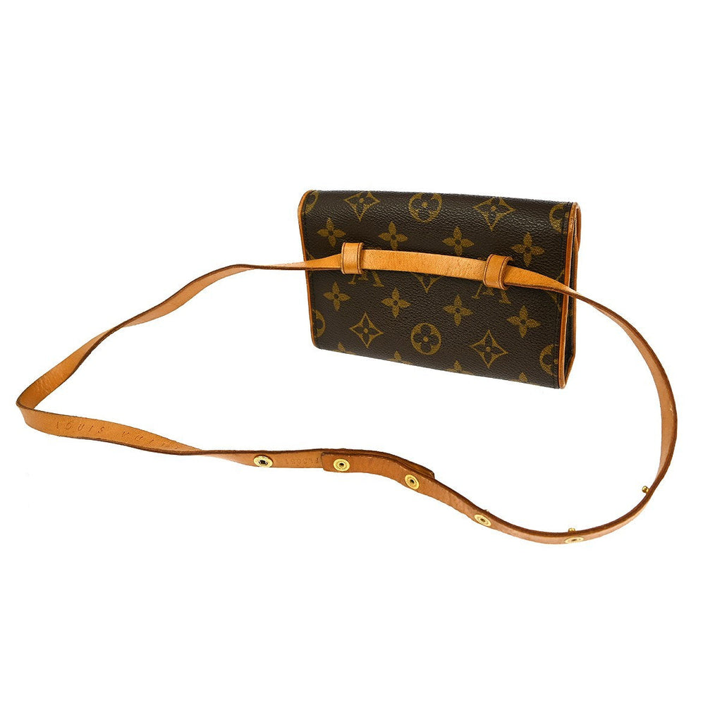 Louis Vuitton Florentine Waist Bag Monogram Canvas Brown Canvas Clutche & Pouche Bag (Pre-Owned)