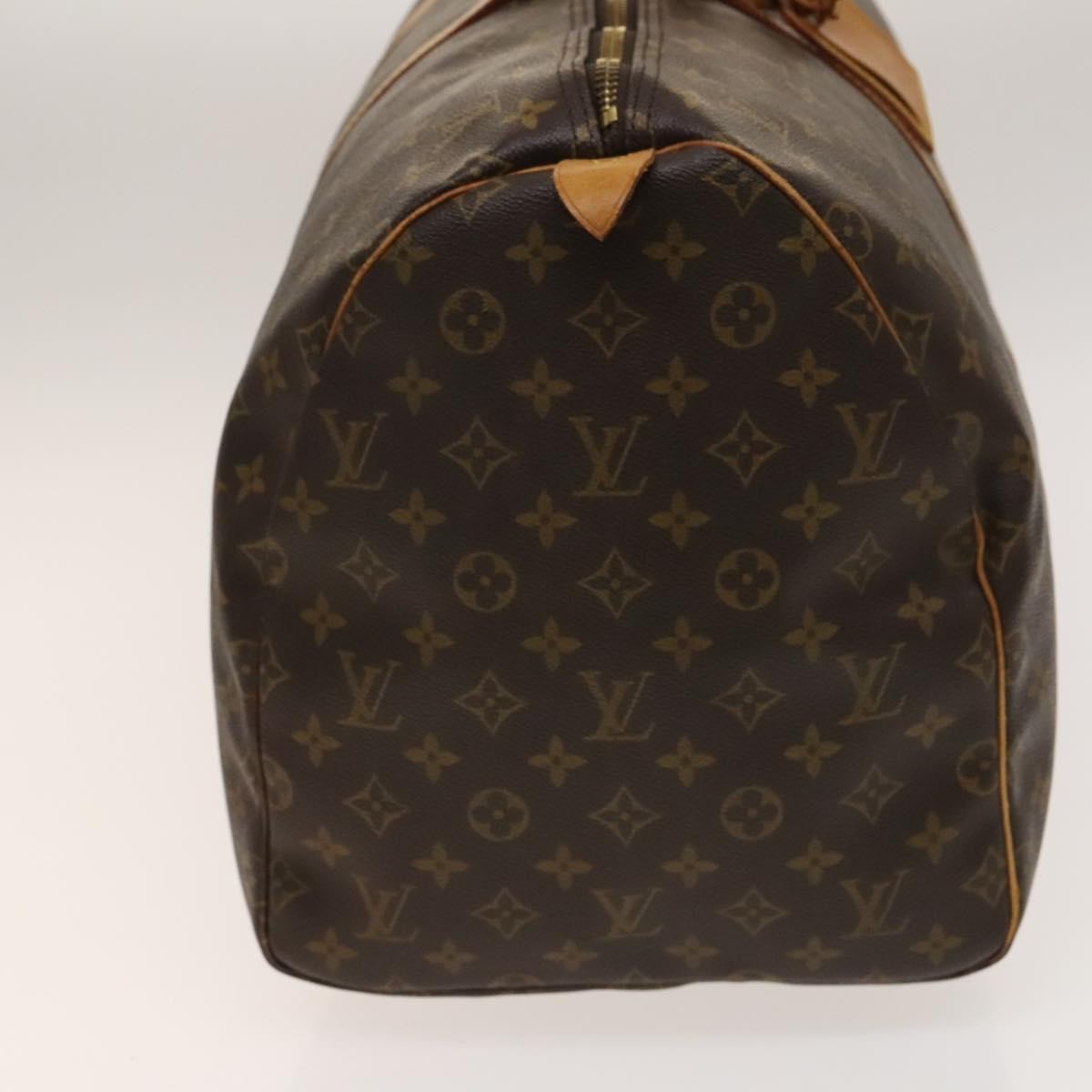 Louis Vuitton Keepall Bag Monogram Canvas Brown Canvas Travel Bag Bag (Pre-Owned)