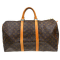 Louis Vuitton Keepall Bag Monogram Canvas Brown Canvas Travel Bag Bag (Pre-Owned)