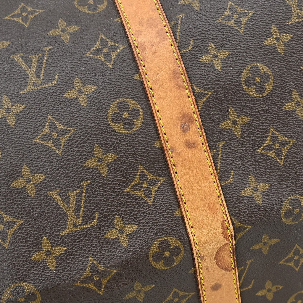 Louis Vuitton Keepall Bandouliere Bag Monogram Canvas Brown Canvas Travel Bag Bag (Pre-Owned)