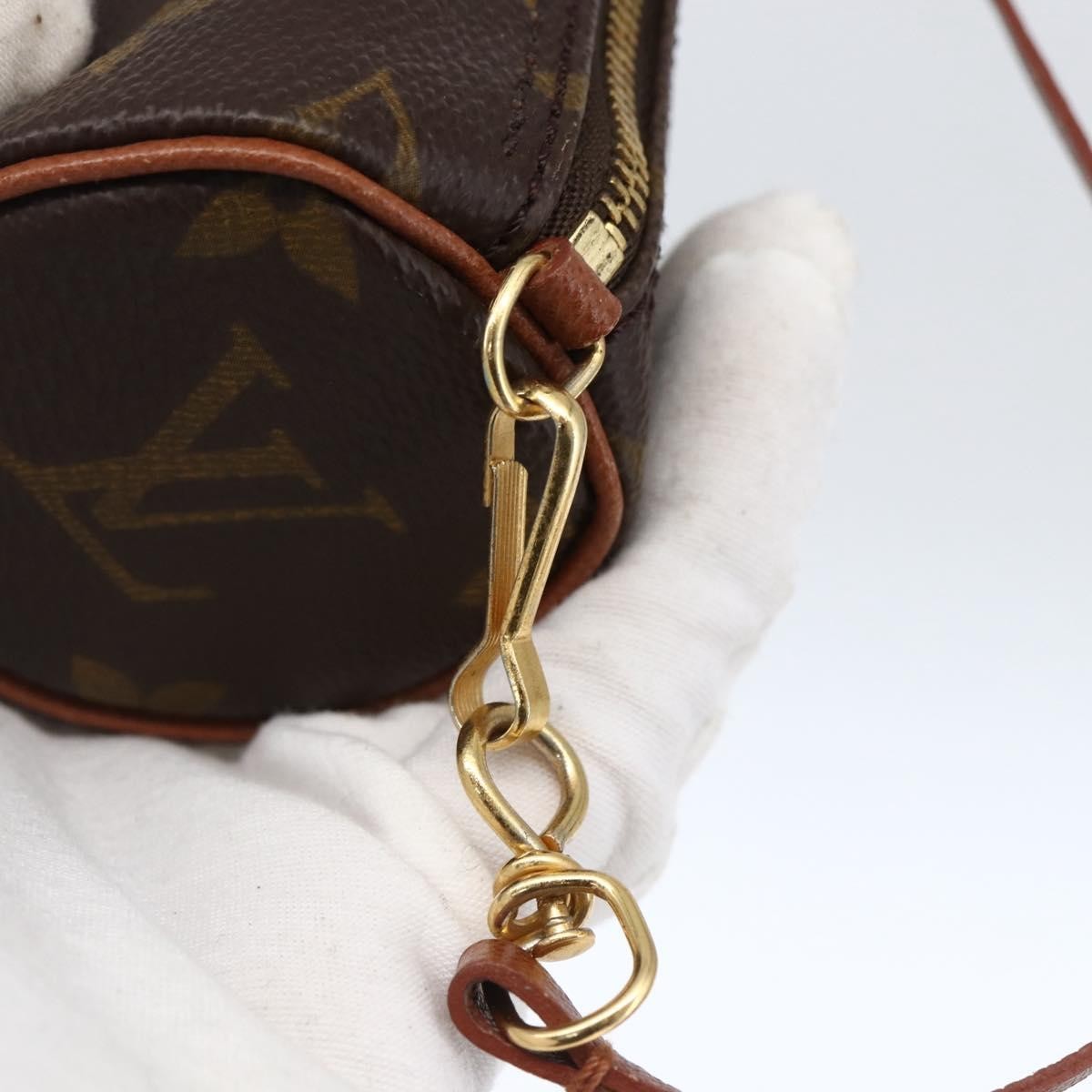 Louis Vuitton Papillon Pochette Monogram Canvas Brown Canvas Clutche & Pouche Bag (Pre-Owned)