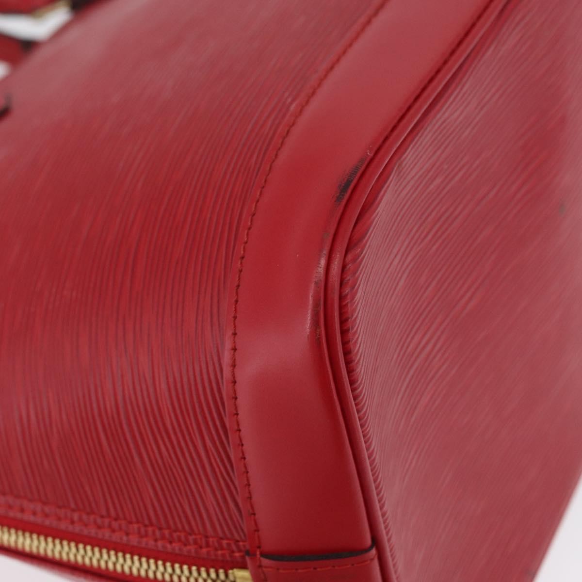Louis Vuitton Alma Handbag Epi Leather Red Leather Handbag (Pre-Owned)