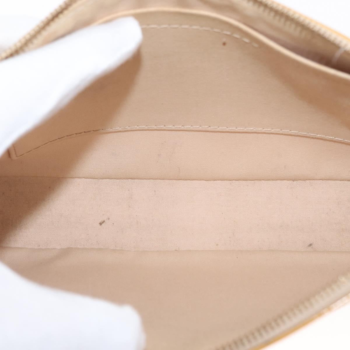 Louis Vuitton Pochette Accessoires Nm Monogram Vernis Yellow Patent_Leather Clutche & Pouche Bag (Pre-Owned)