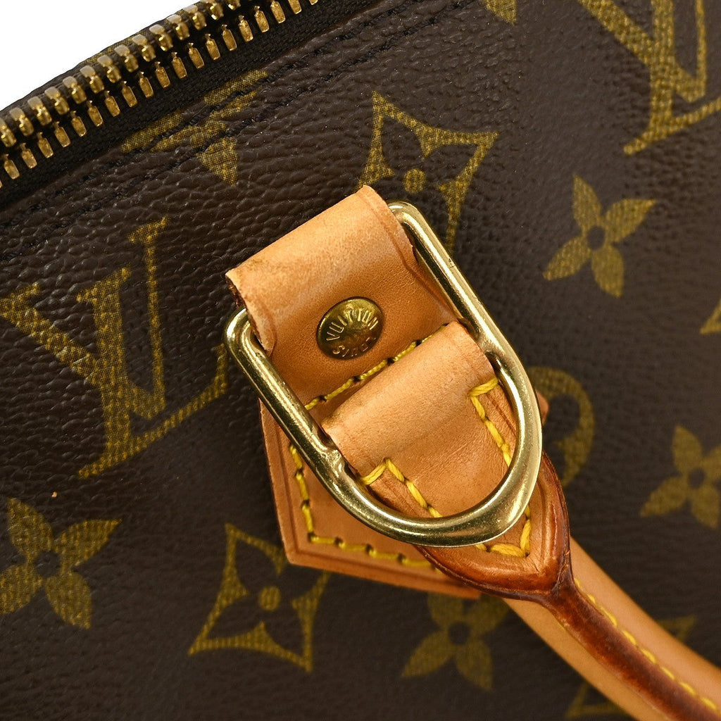 Louis Vuitton Alma Handbag Monogram Canvas Brown Canvas Handbag (Pre-Owned)