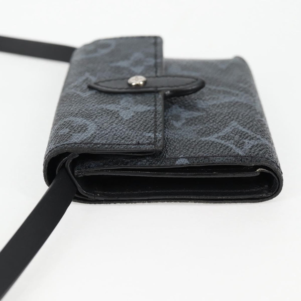 Louis Vuitton Cross Card Holder Limited Edition Monogram Pastel Noir Black Canvas Clutche & Pouche Bag (Pre-Owned)