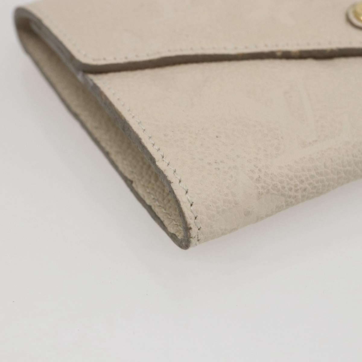 Louis Vuitton Zoe Wallet Monogram Empreinte Leather Beige Leather Wallets Accessory (Pre-Owned)