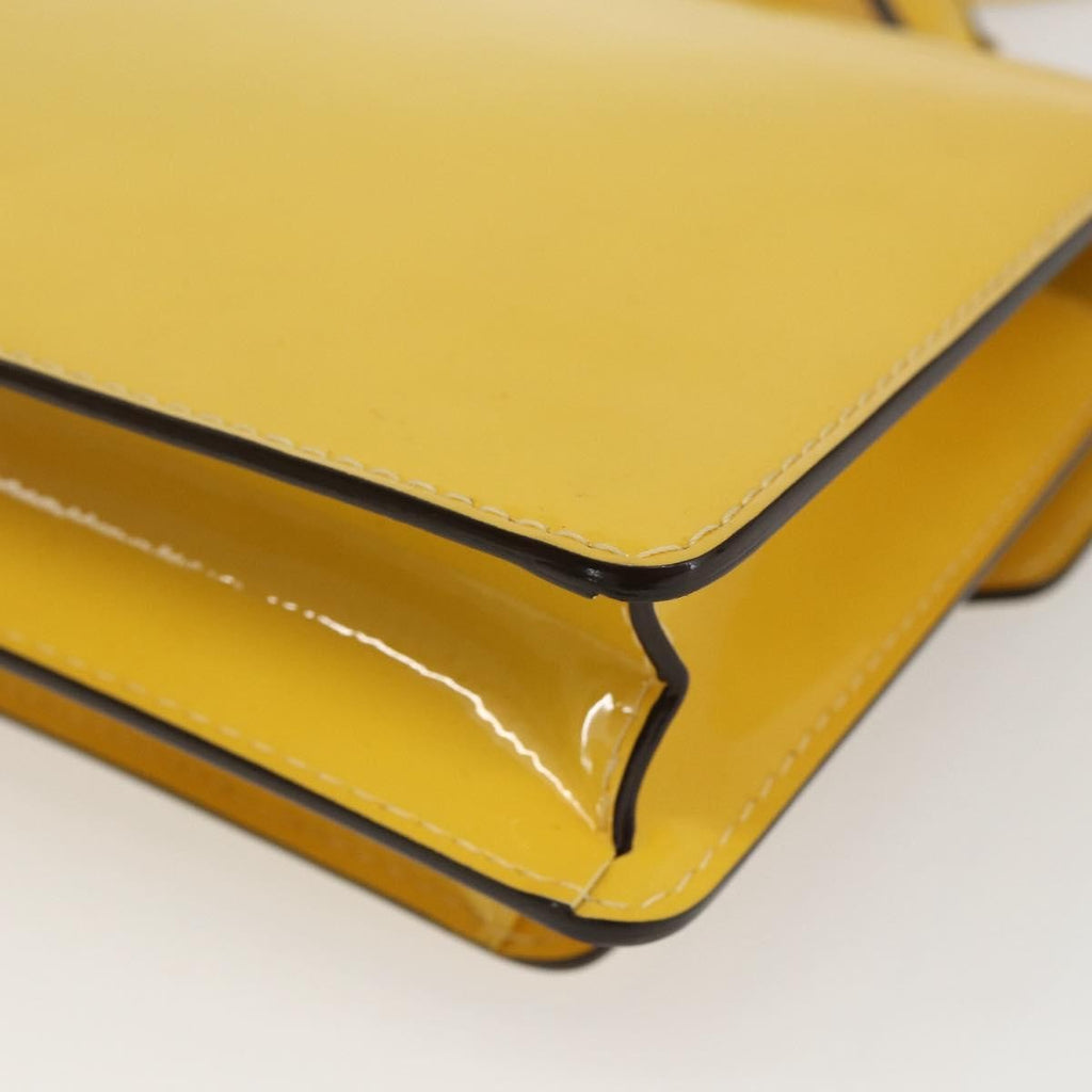Louis Vuitton Monceau Handbag Vernis Yellow Patent_Leather Handbag (Pre-Owned)