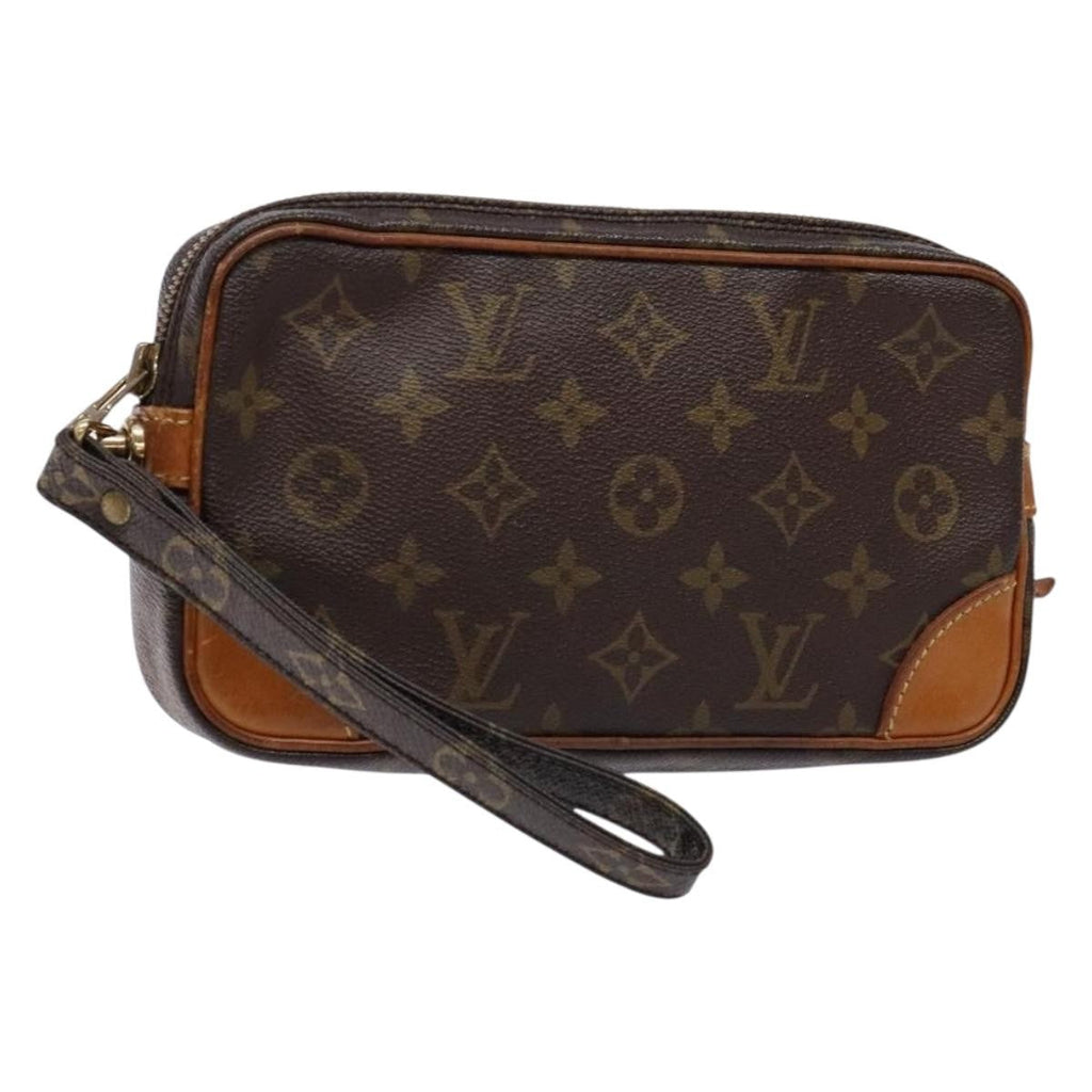 Louis Vuitton Marly Dragonne Clutch Monogram Canvas Brown Canvas Clutche & Pouche Bag (Pre-Owned)