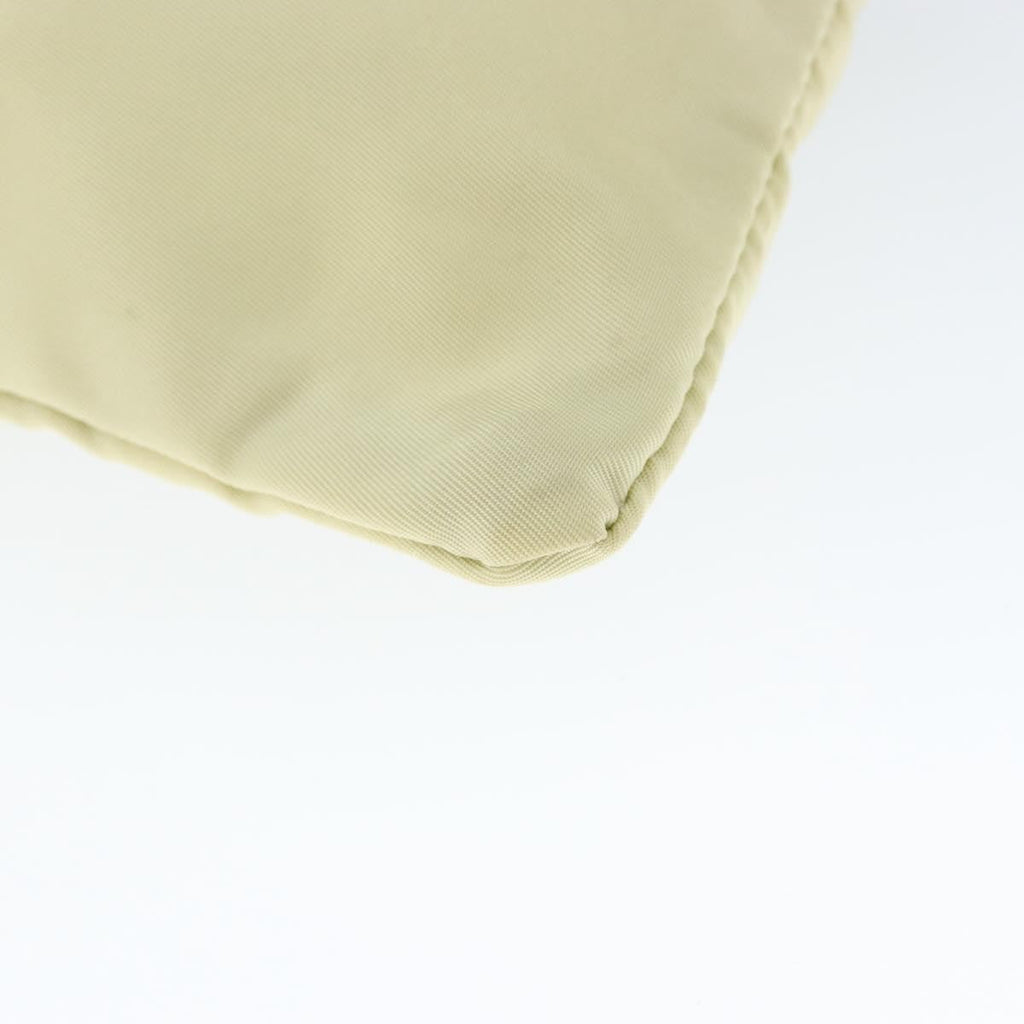 Prada Flat Messenger Bag Tessuto Ecru Nylon Shoulder Bag Bag (Pre-Owned)