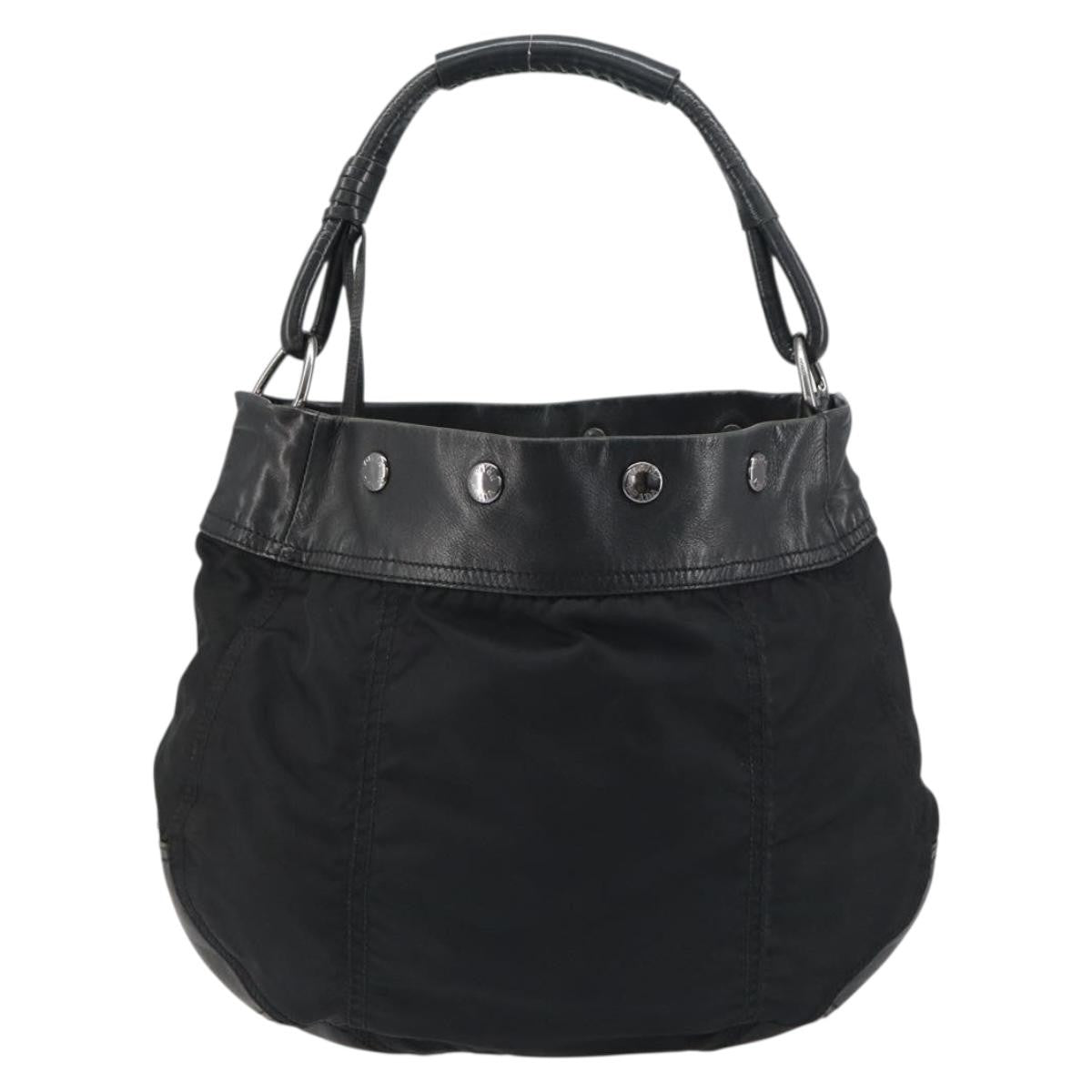 Prada Vintage Shoulder Bag Tessuto Black Nylon Shoulder Bag Bag (Pre-Owned)