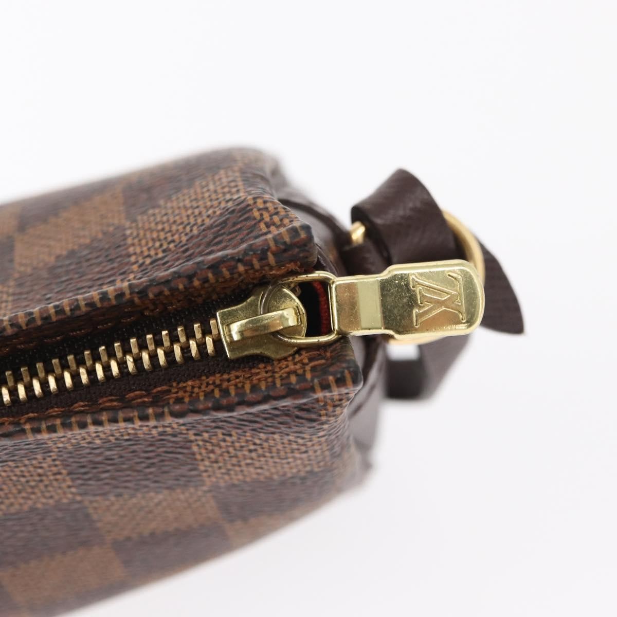 Louis Vuitton Trousse Make Up Bag Damier Canvas Brown Canvas Clutche & Pouche Bag (Pre-Owned)