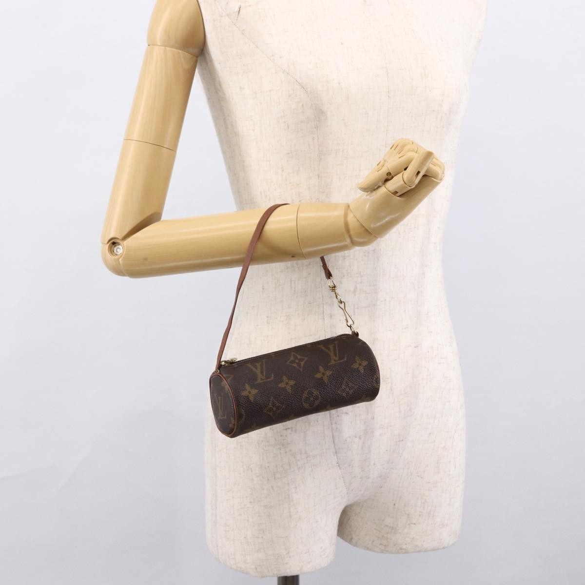 Louis Vuitton Papillon Pochette Monogram Canvas Brown Canvas Clutche & Pouche Bag (Pre-Owned)
