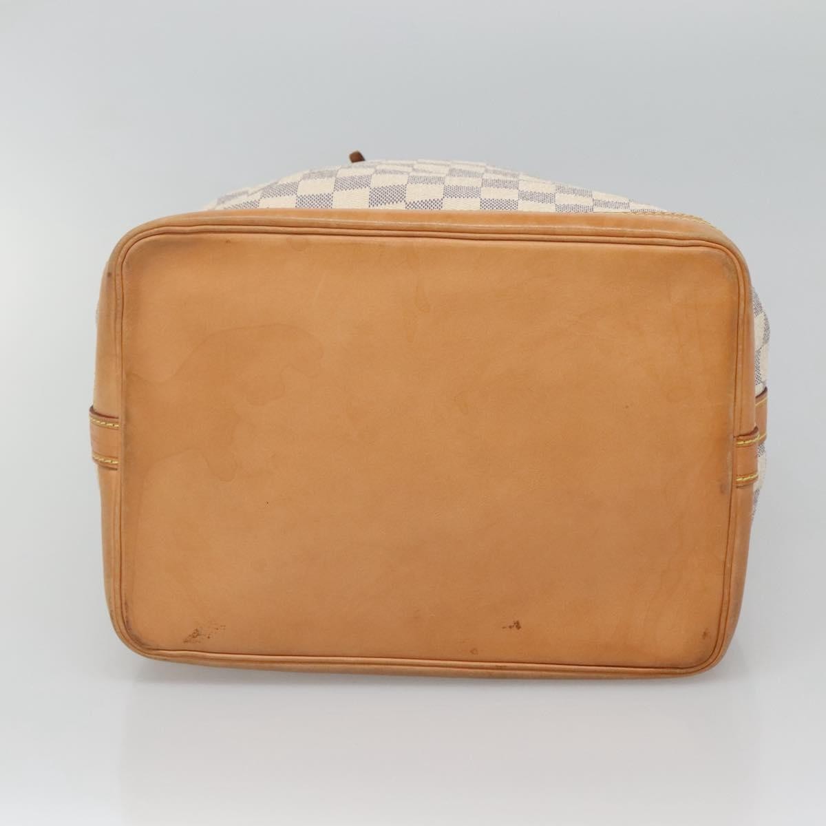 Louis Vuitton Noe Handbag Damier White Canvas Shoulder Bag Bag (Pre-Owned)