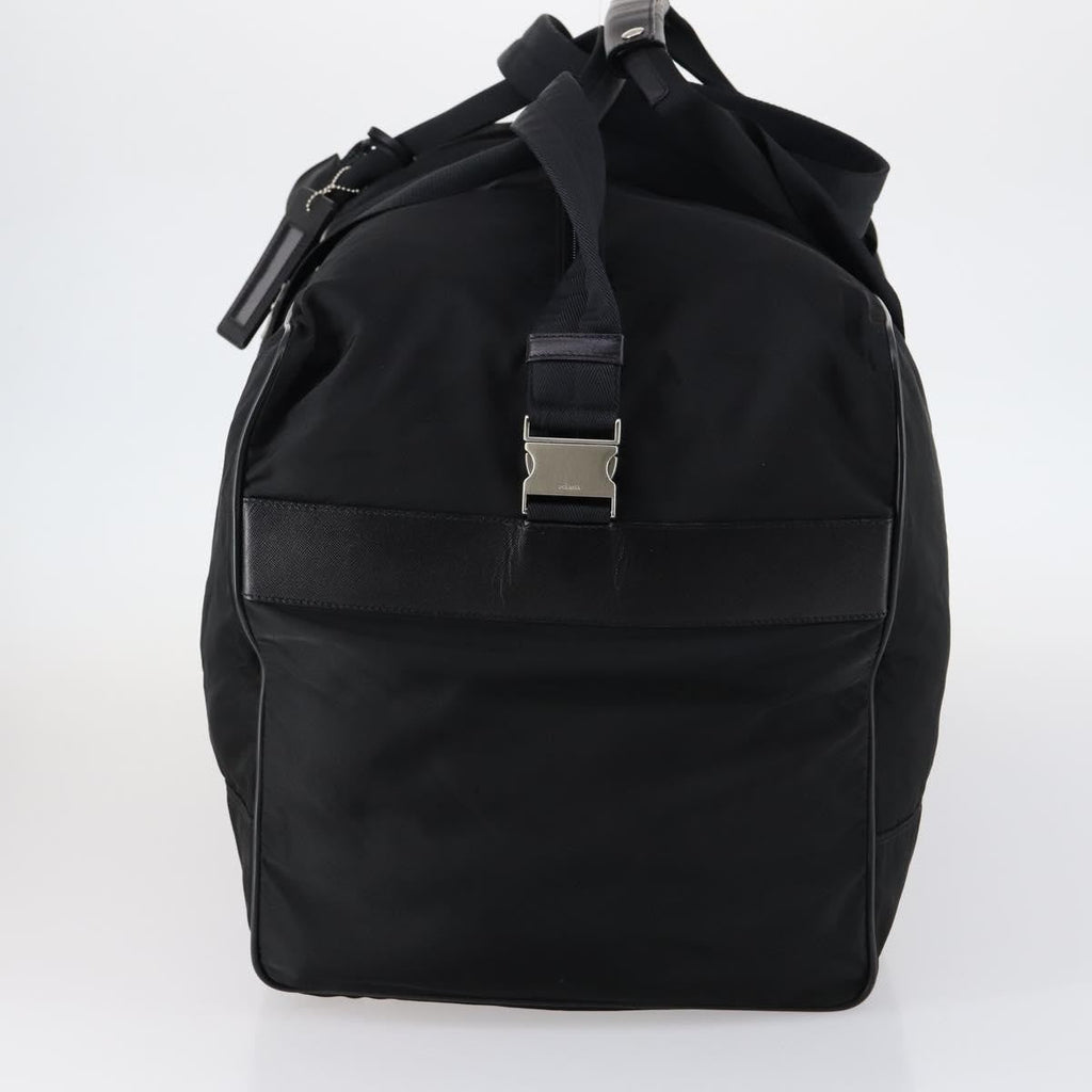 Prada Boston Bag Tessuto Black Nylon Bag (Pre-Owned)
