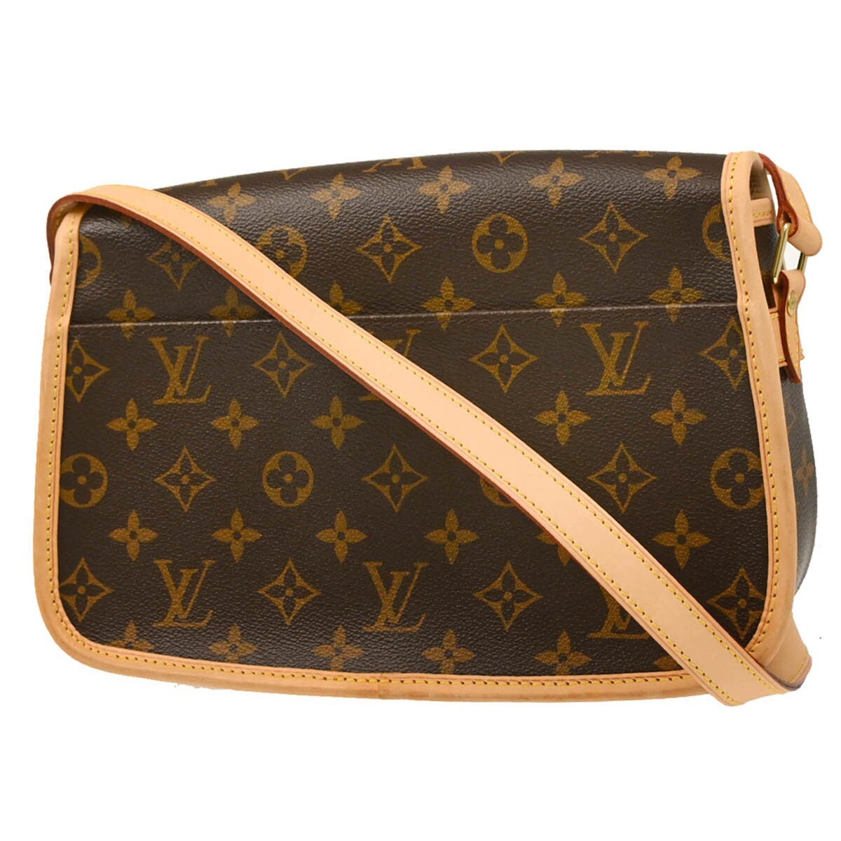 Louis Vuitton Sologne Handbag Monogram Canvas Brown Canvas Shoulder Bag Bag (Pre-Owned)