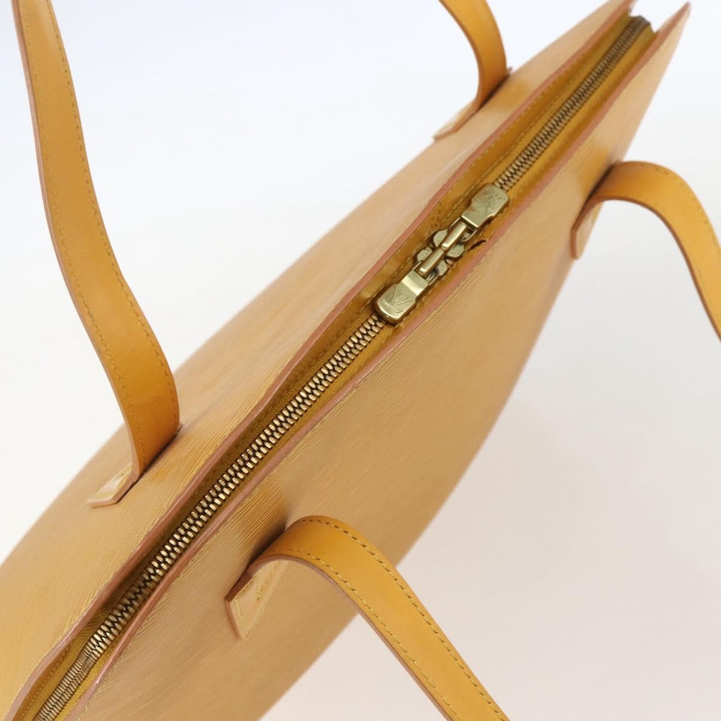 Louis Vuitton Lussac Handbag Epi Leather Yellow Leather Shoulder Bag Bag (Pre-Owned)