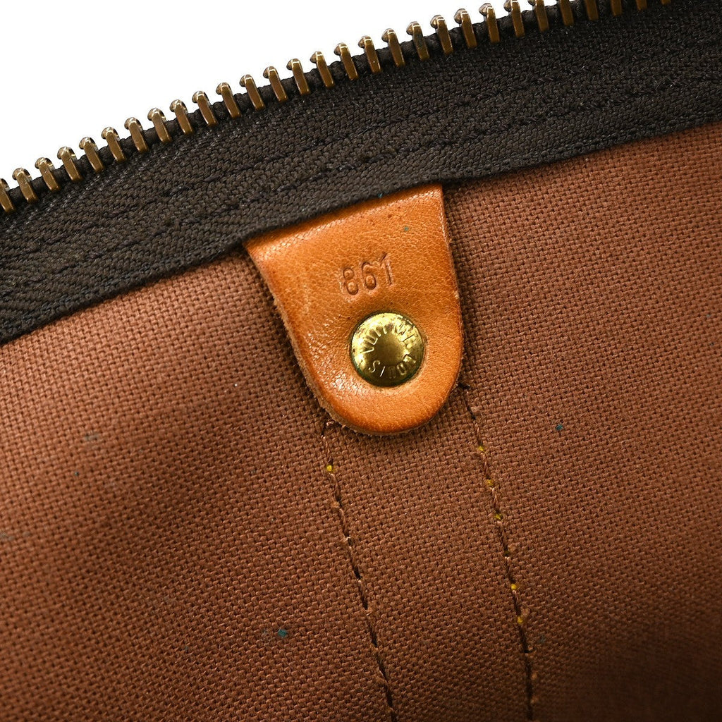 Louis Vuitton Keepall Bag Monogram Canvas Brown Canvas Travel Bag Bag (Pre-Owned)