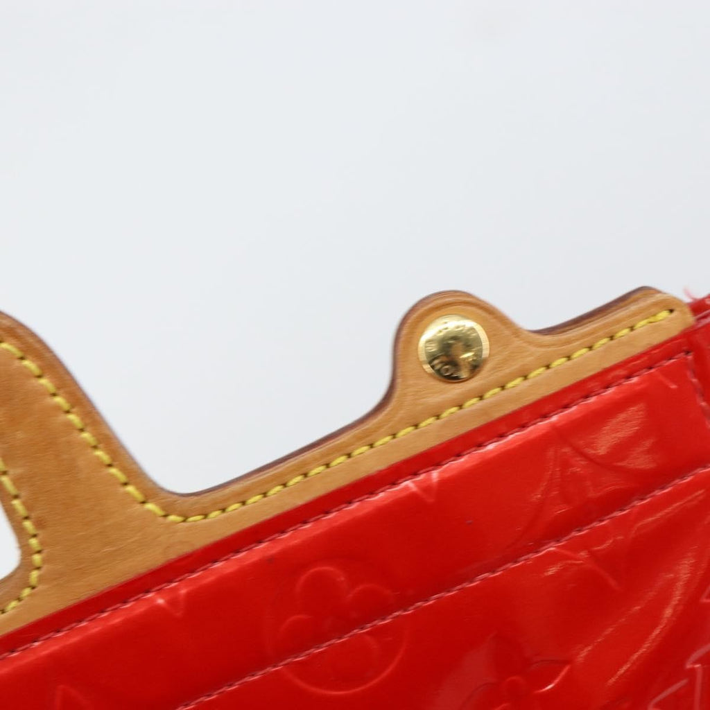Louis Vuitton Stanton Handbag Monogram Vernis Red Patent_Leather Tote Bag Bag (Pre-Owned)