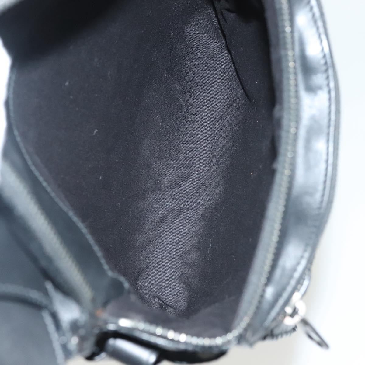 Bottega Veneta Utility Waist Bag Leather With Intrecciato Black Leather Bag (Pre-Owned)