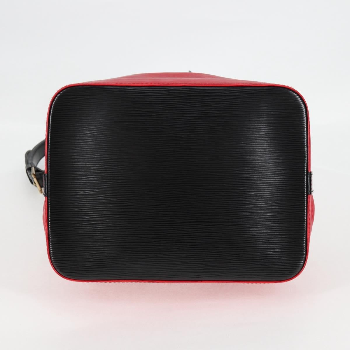 Louis Vuitton Bicolor Petit Noe Handbag Epi Leather Red Leather Shoulder Bag Bag (Pre-Owned)