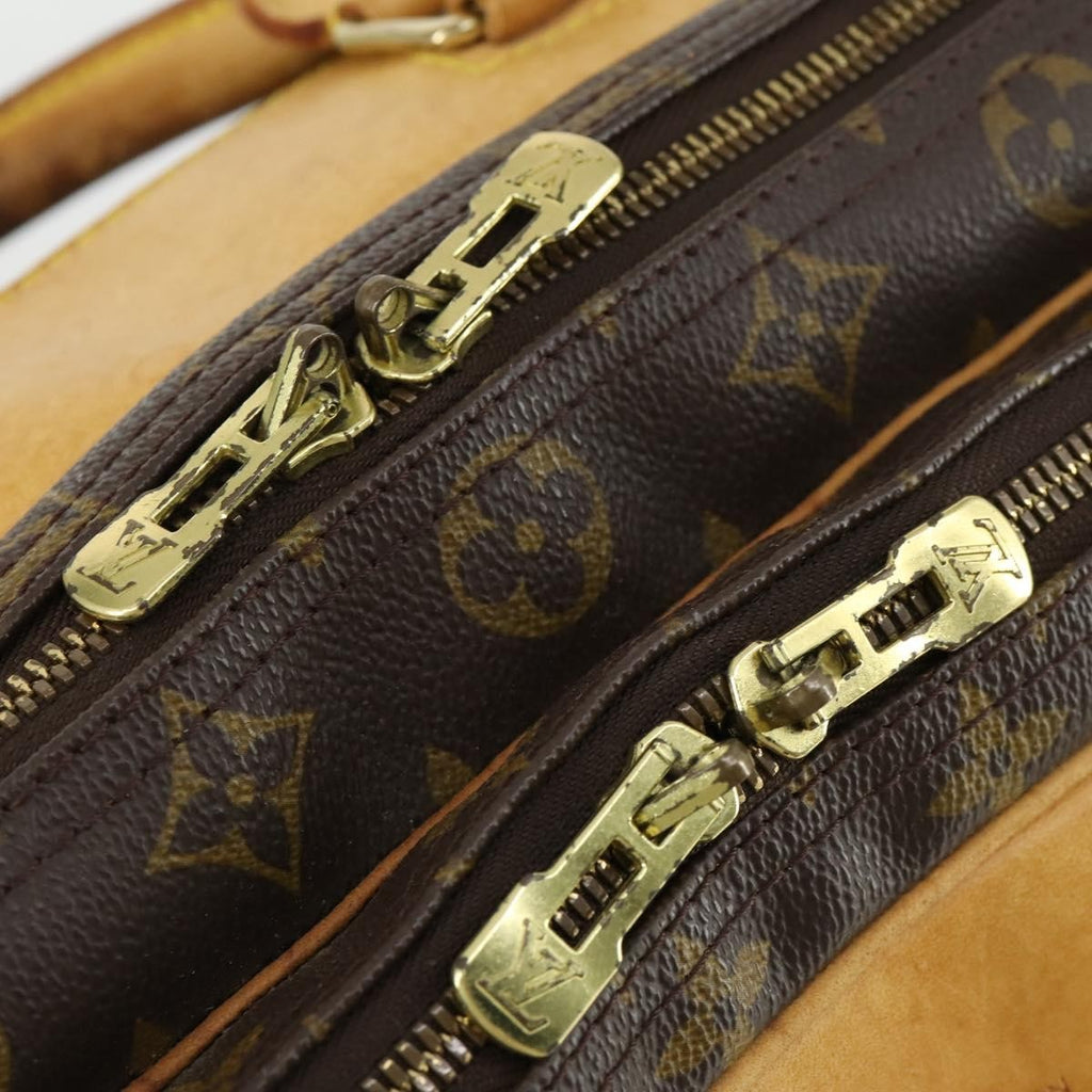 Louis Vuitton Alize Bag Monogram Canvas Brown Canvas Travel Bag Bag (Pre-Owned)
