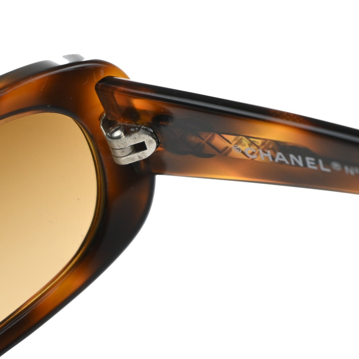 Chanel Chanel Logo Sunglasses Eye Wear Plastic Brown Plastic Sunglasse Accessory (Pre-Owned)