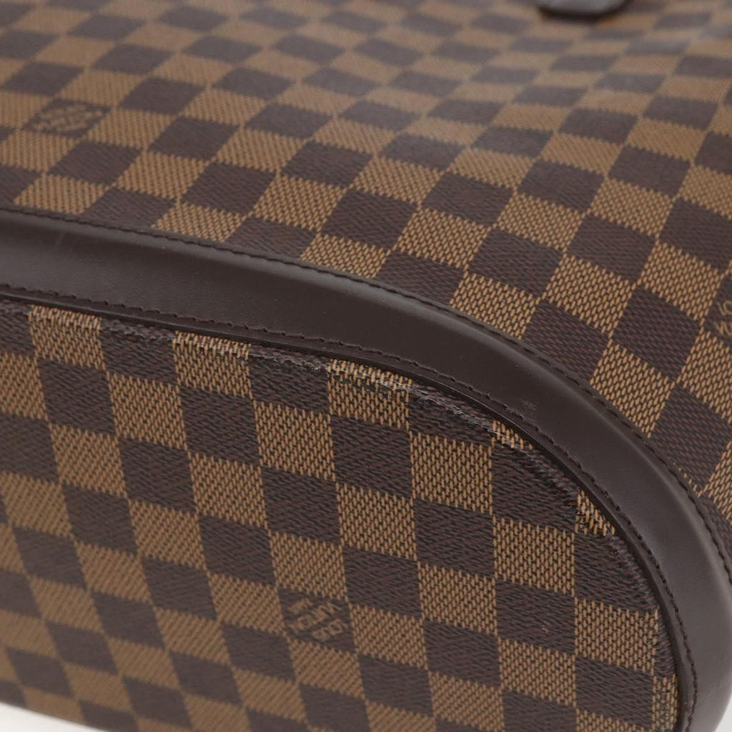 Louis Vuitton Manosque Handbag Damier Brown Canvas Tote Bag Bag (Pre-Owned)