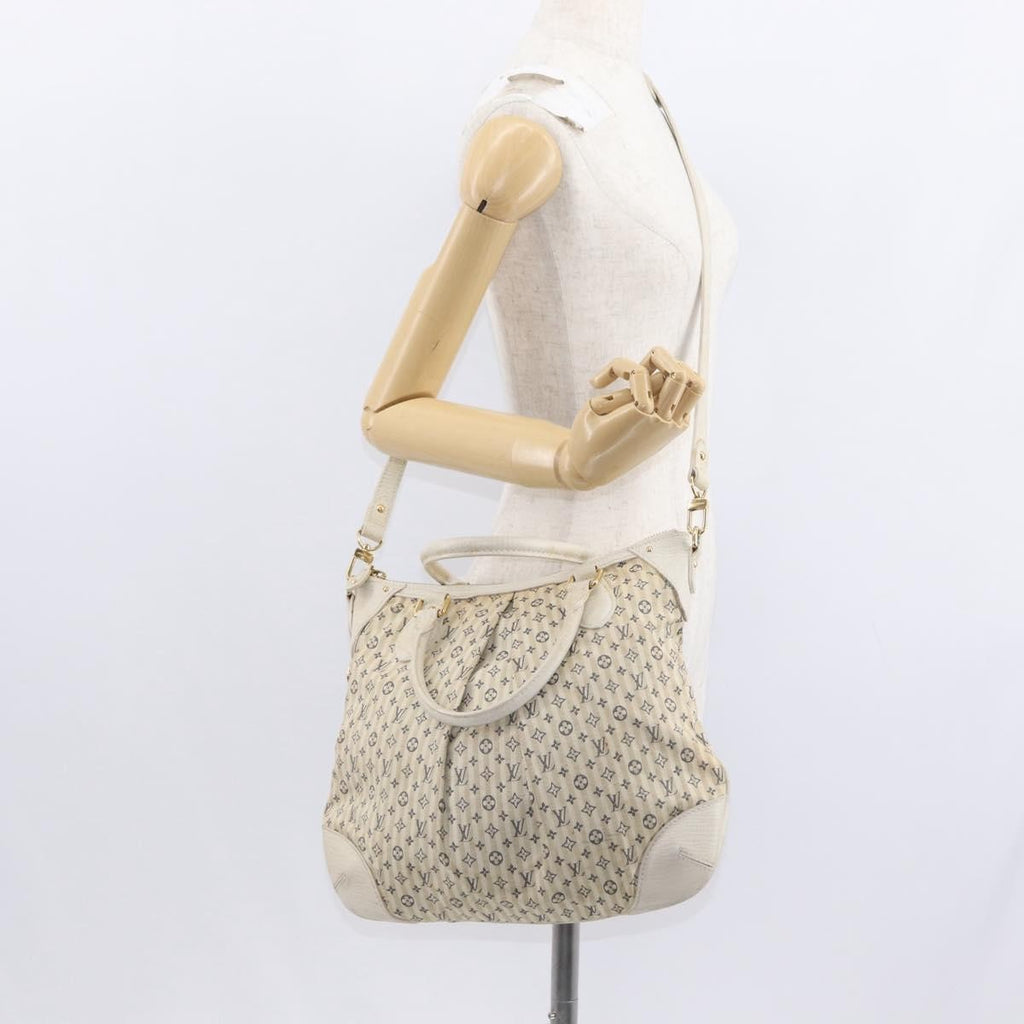 Louis Vuitton Marina Handbag Mini Lin Croisette Beige Canvas Handbag (Pre-Owned)