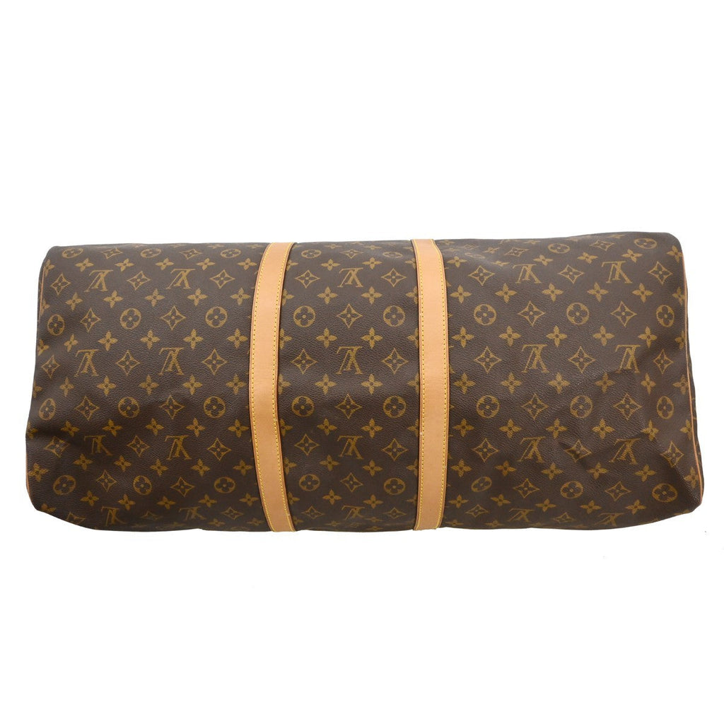 Louis Vuitton Keepall Bag Monogram Canvas Brown Canvas Travel Bag Bag (Pre-Owned)