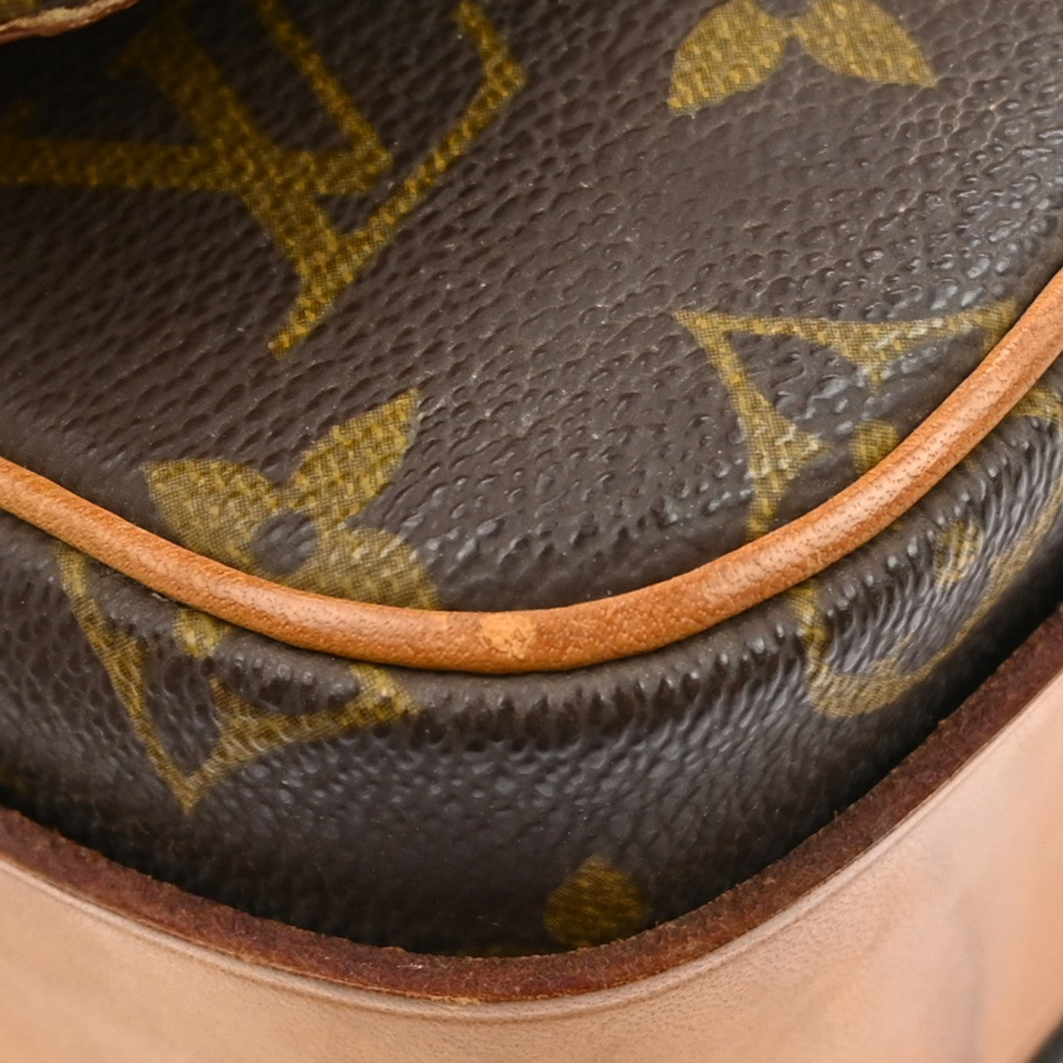 Louis Vuitton Cartouchiere Handbag Monogram Canvas Brown Canvas Crossbody Bag Bag (Pre-Owned)