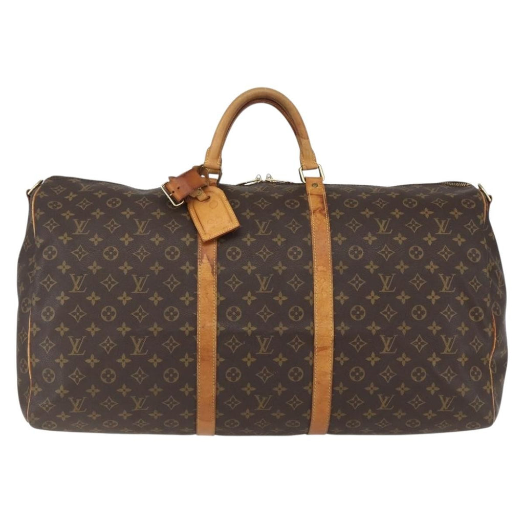Louis Vuitton Keepall Bag Monogram Canvas Brown Canvas Travel Bag Bag (Pre-Owned)