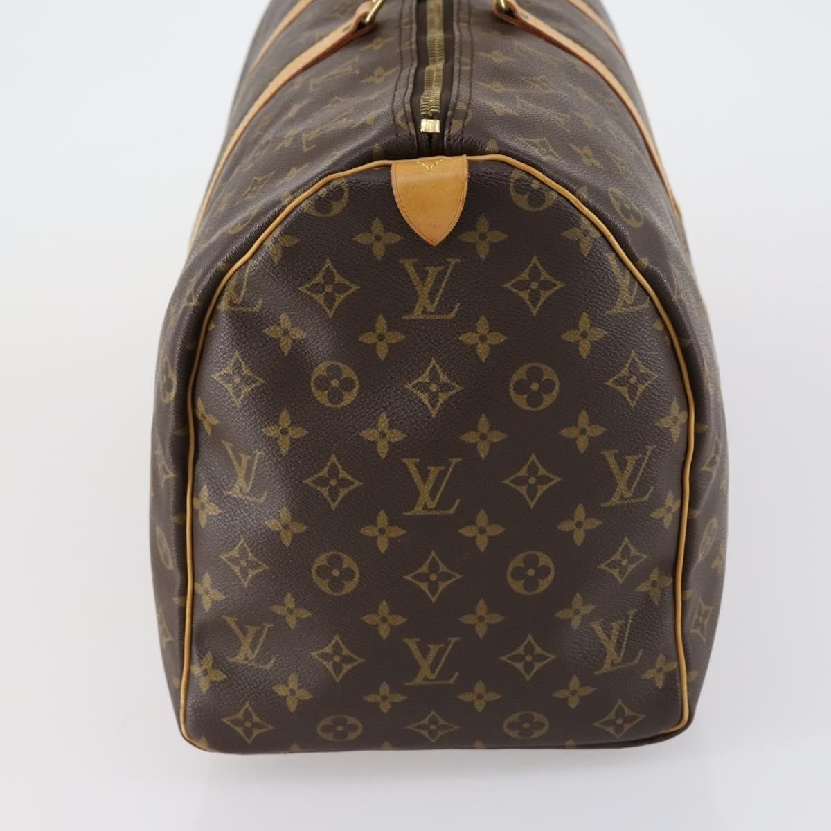 Louis Vuitton Keepall Bag Monogram Canvas Brown Canvas Travel Bag Bag (Pre-Owned)