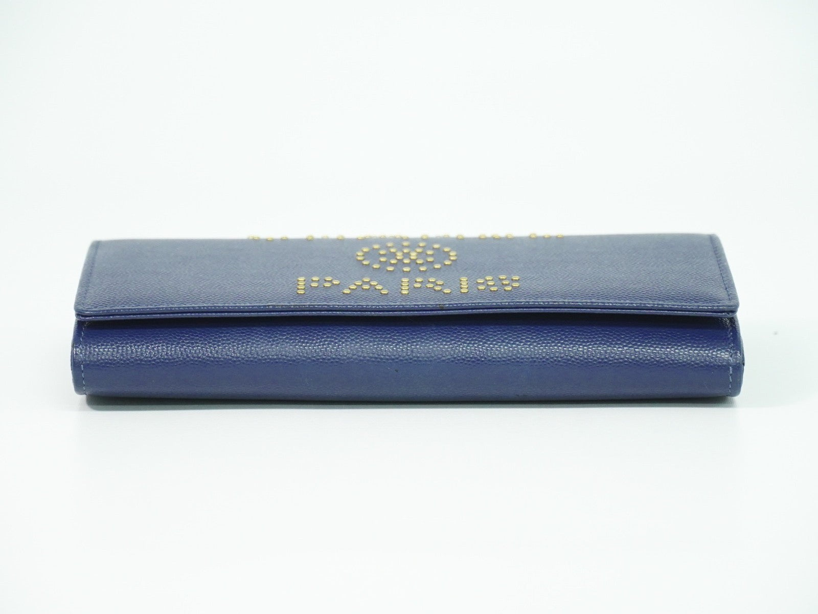 Chanel Deauville Flap Wallet Caviar Navy Leather Wallets Accessory (Pre-Owned)