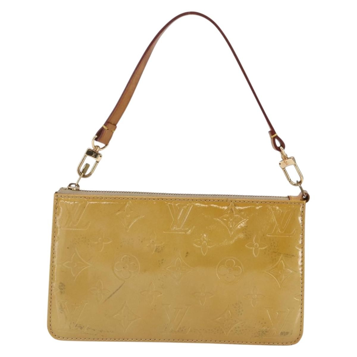 Louis Vuitton Lexington Pochette Monogram Vernis Beige Patent_Leather Clutche & Pouche Bag (Pre-Owned)