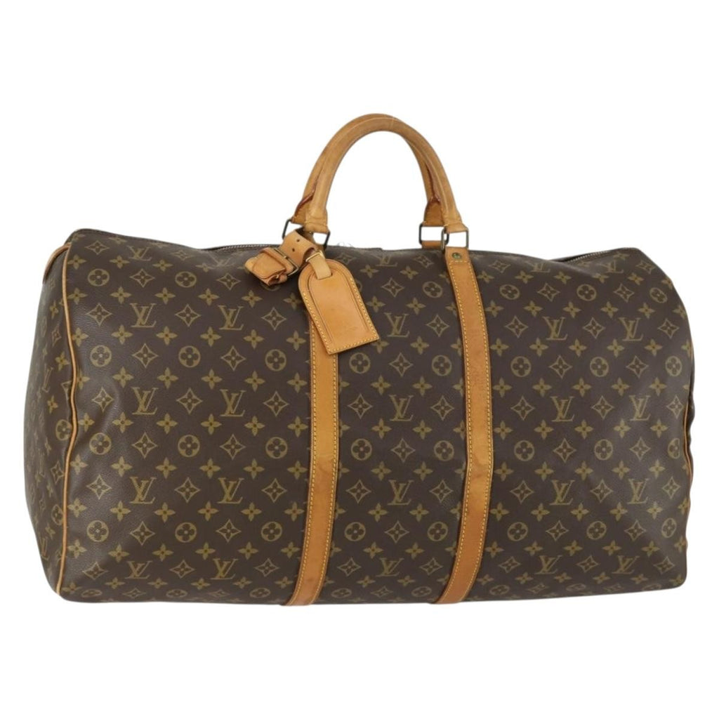 Louis Vuitton Keepall Bag Monogram Canvas Brown Canvas Travel Bag Bag (Pre-Owned)