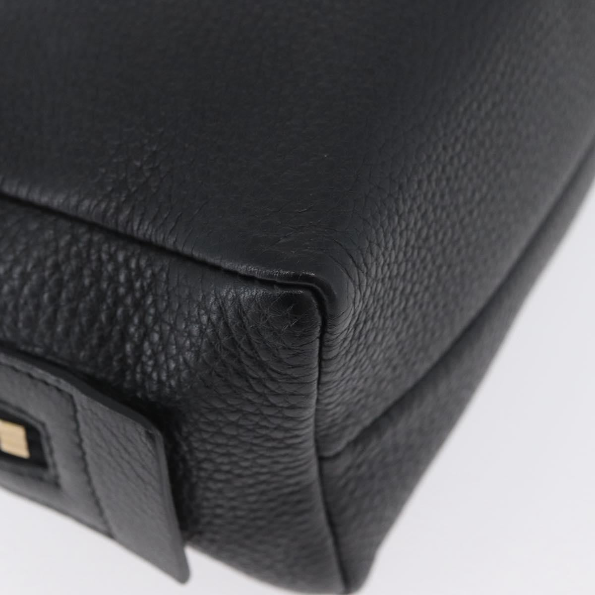 Gucci Soho Toiletry Pouch Leather Black Leather Clutche & Pouche Bag (Pre-Owned)