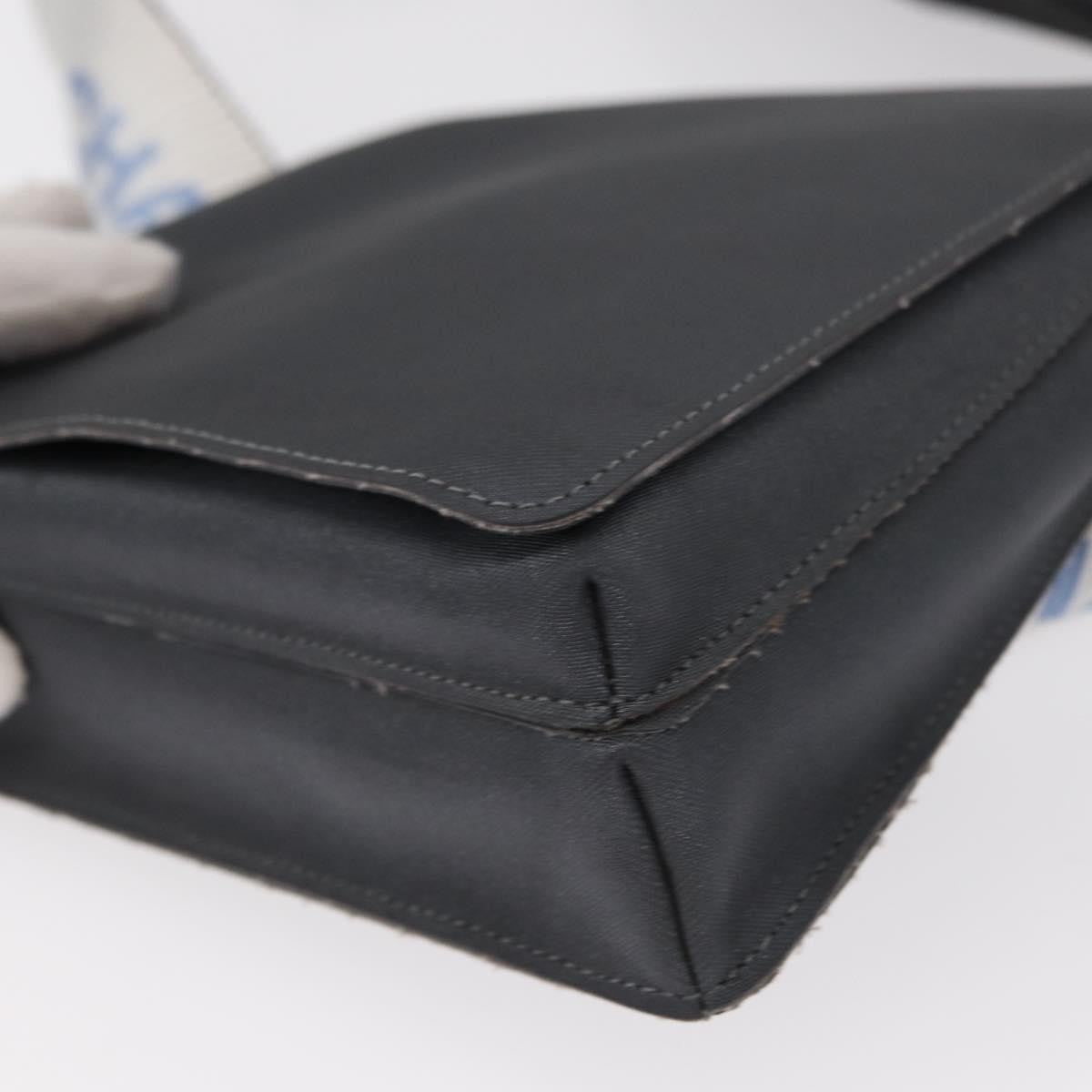 Chanel Sport Line Waist Bag Nylon Gray Nylon Shoulder Bag Bag (Pre-Owned)