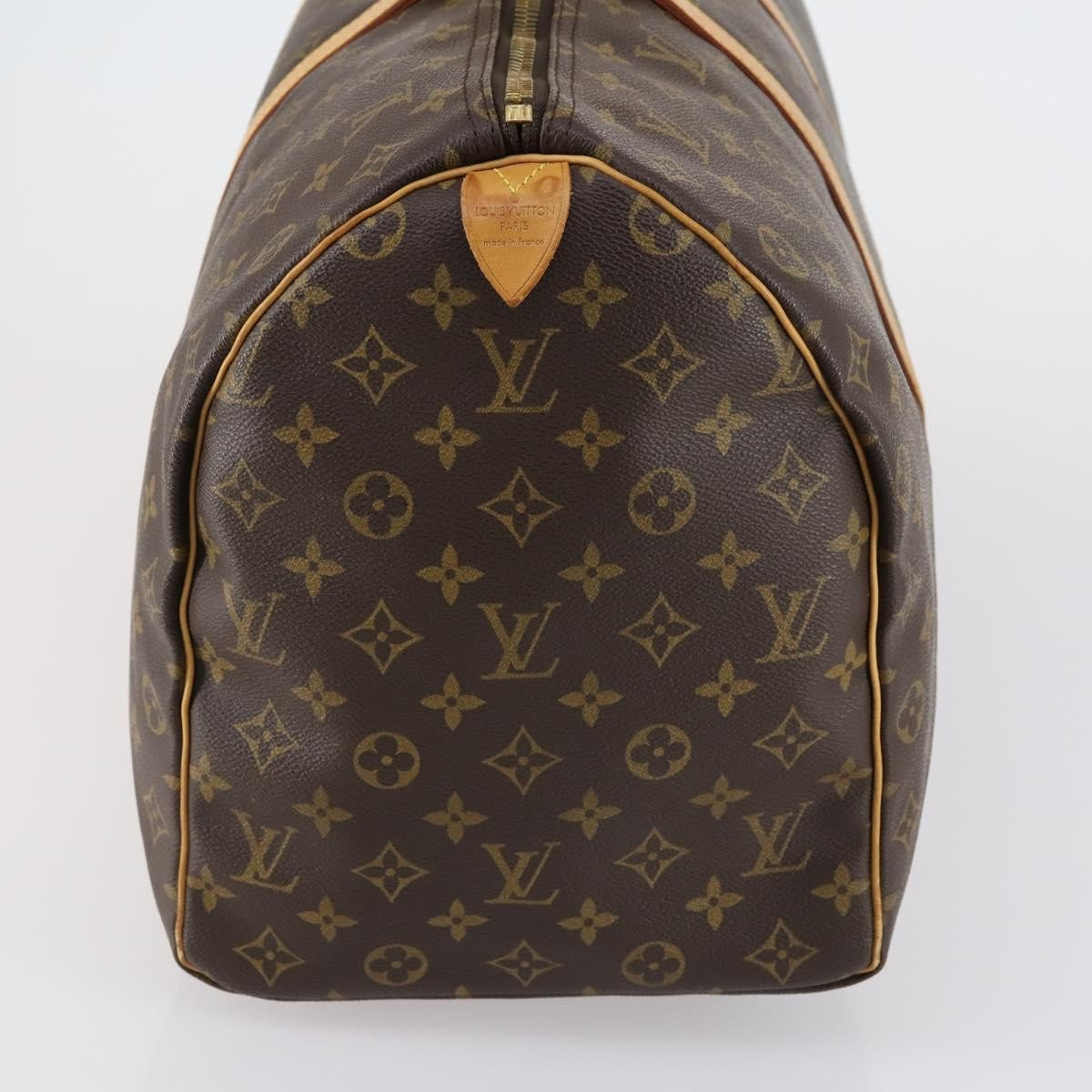 Louis Vuitton Keepall Bag Monogram Canvas Brown Canvas Travel Bag Bag (Pre-Owned)