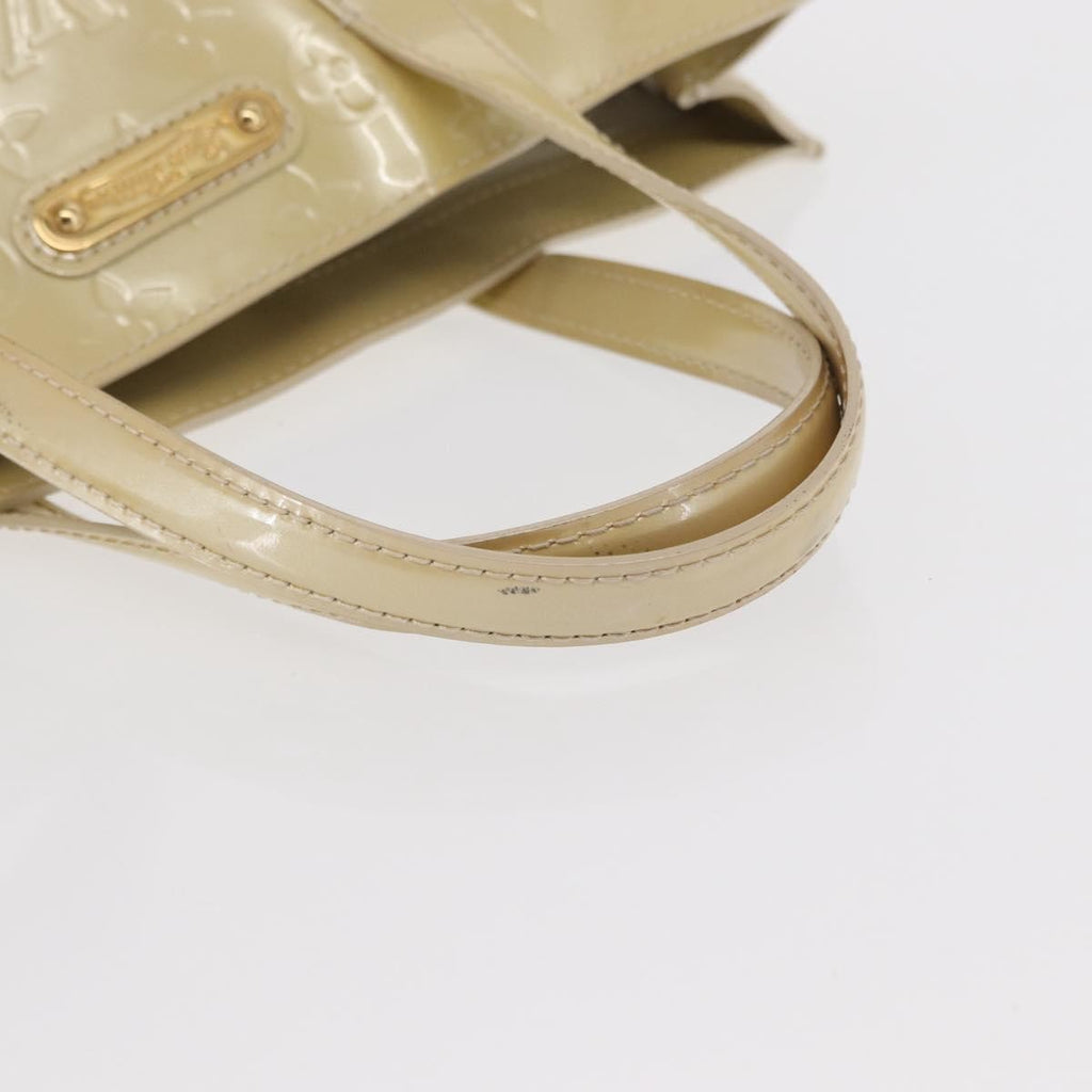 Louis Vuitton Wilshire Handbag Monogram Vernis Beige Patent_Leather Handbag (Pre-Owned)