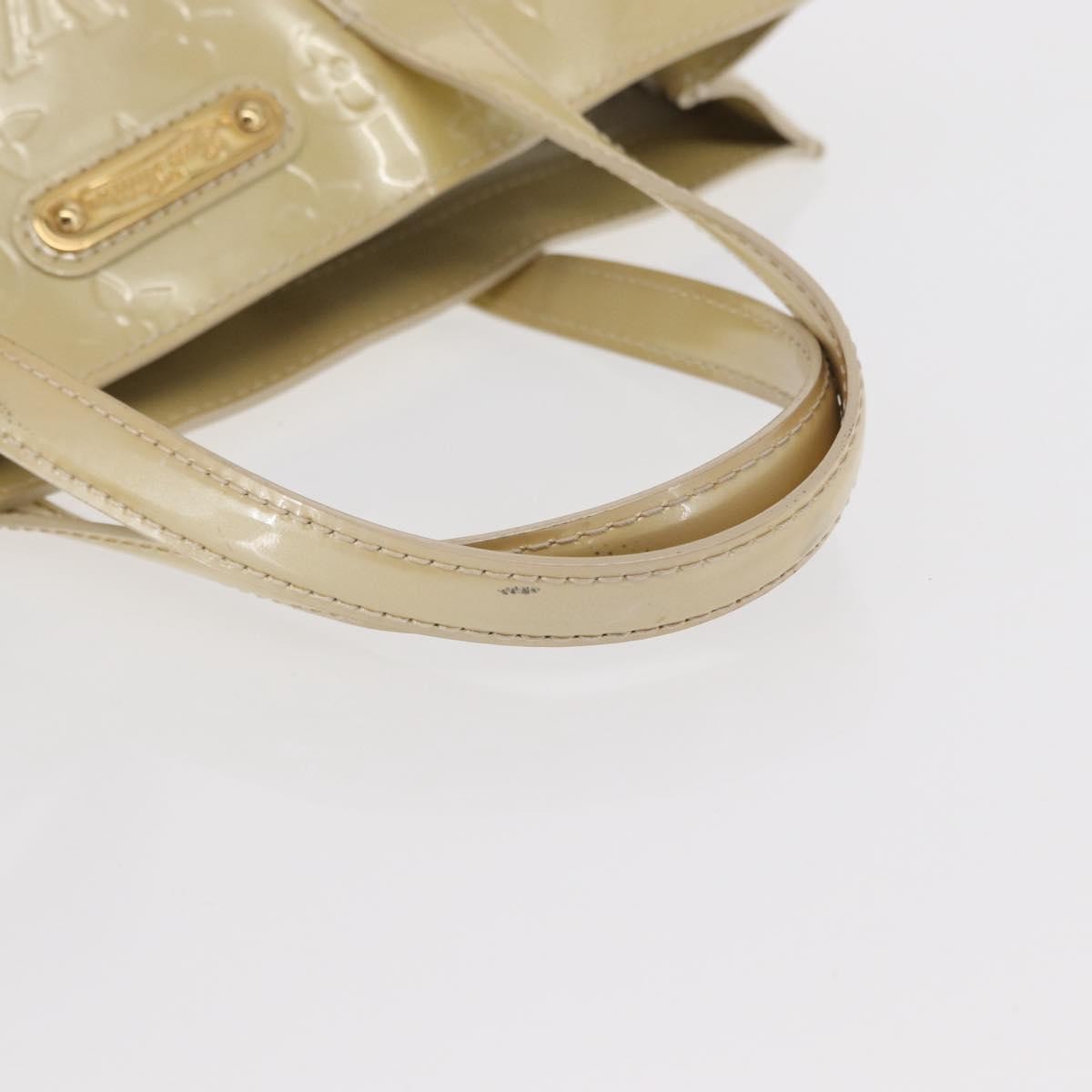 Louis Vuitton Wilshire Handbag Monogram Vernis Beige Patent_Leather Handbag (Pre-Owned)