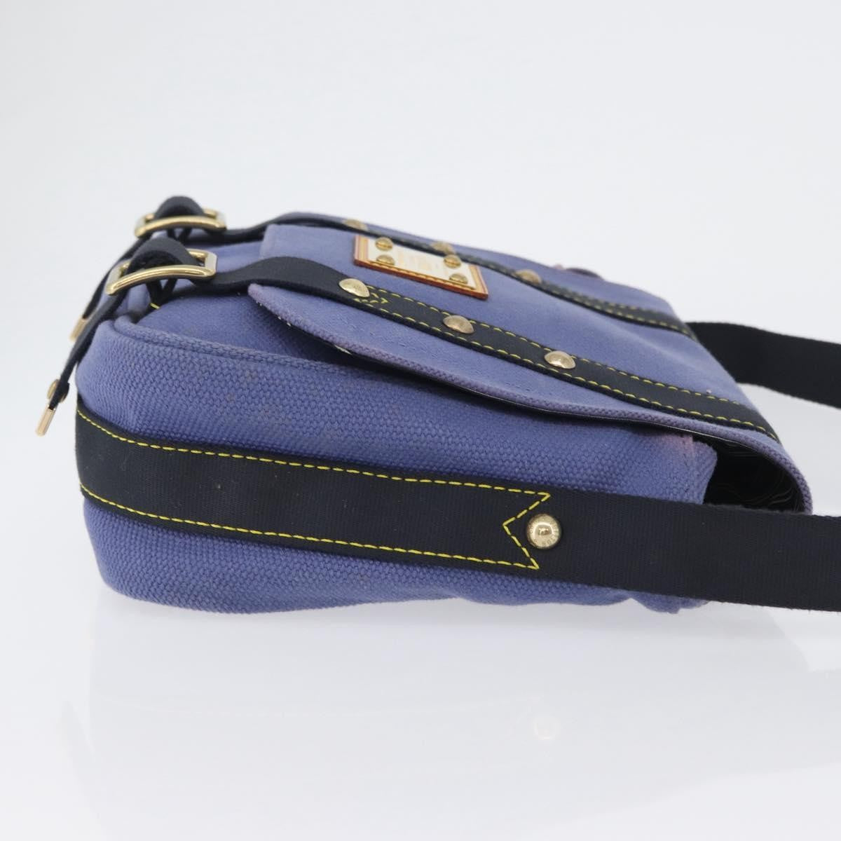 Louis Vuitton Antigua Besace Messenger Bag Canvas Blue Canvas Shoulder Bag Bag (Pre-Owned)